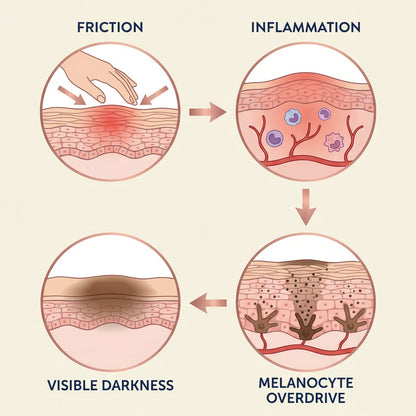 Underarm melanin cycle diagram