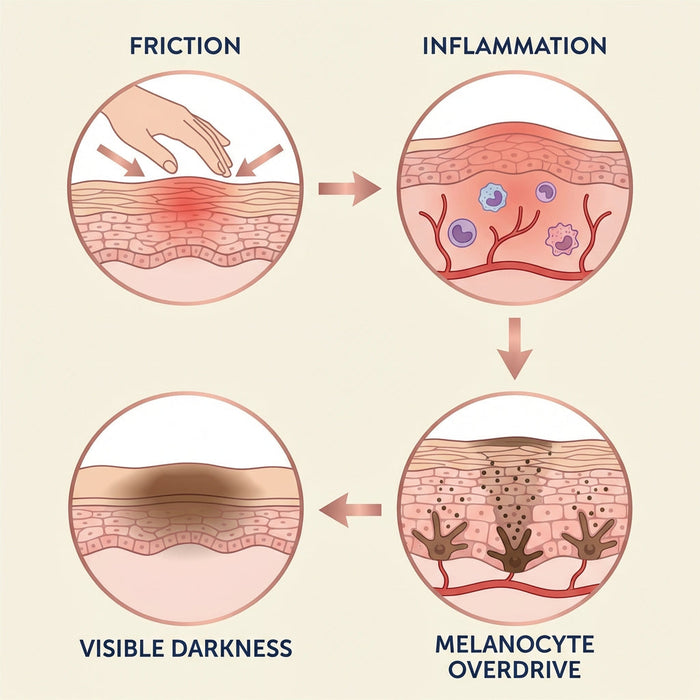 Underarm melanin cycle diagram